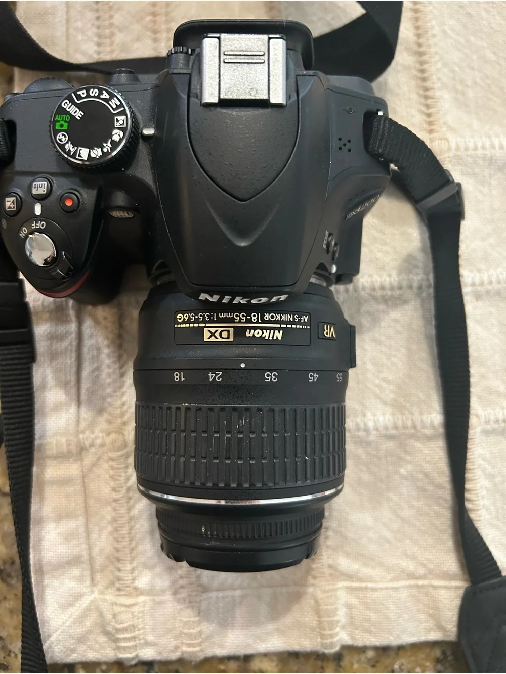 Nikon Black DSLR with 18-55mm VR DX Lens